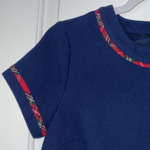 Vineyard Vines Tartan Trim Ponte dress 2 pink tub - Picture 3 of 10